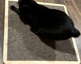 Claw-Care ULTRA Healthiest Wood Cat Scratch Pad: Wall Mountable upon request, Mess-Free, Largest