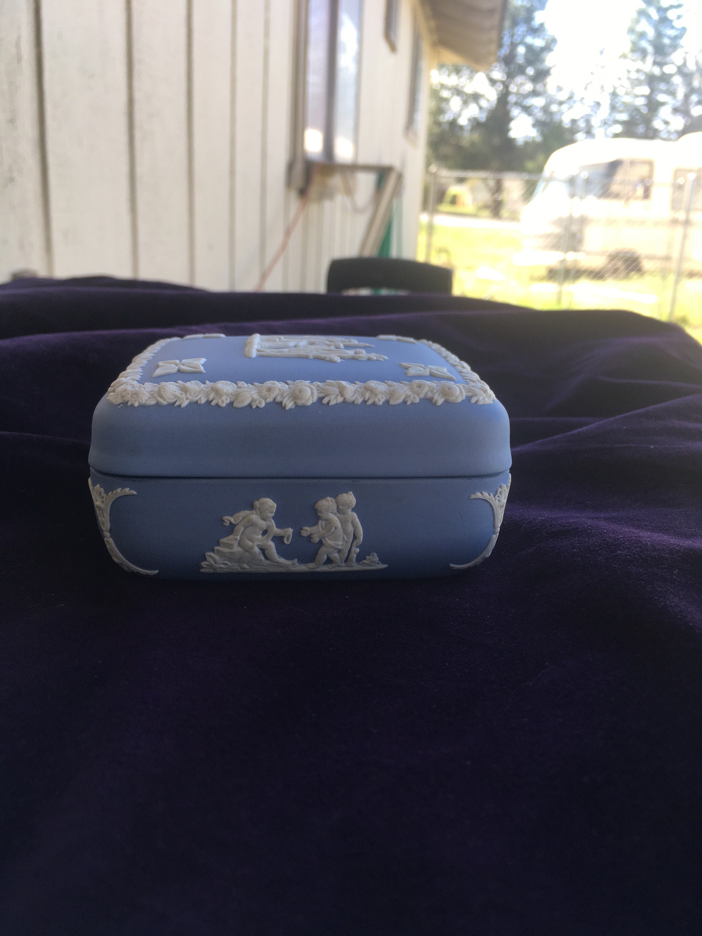 Vintage Wedgwood Made in England Jewelry Box Etsy
