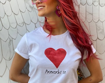 Proverbs 31 Woman T-Shirt, Christian Scripture Tee