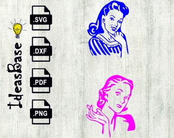 Download Vintage Woman Svg Etsy