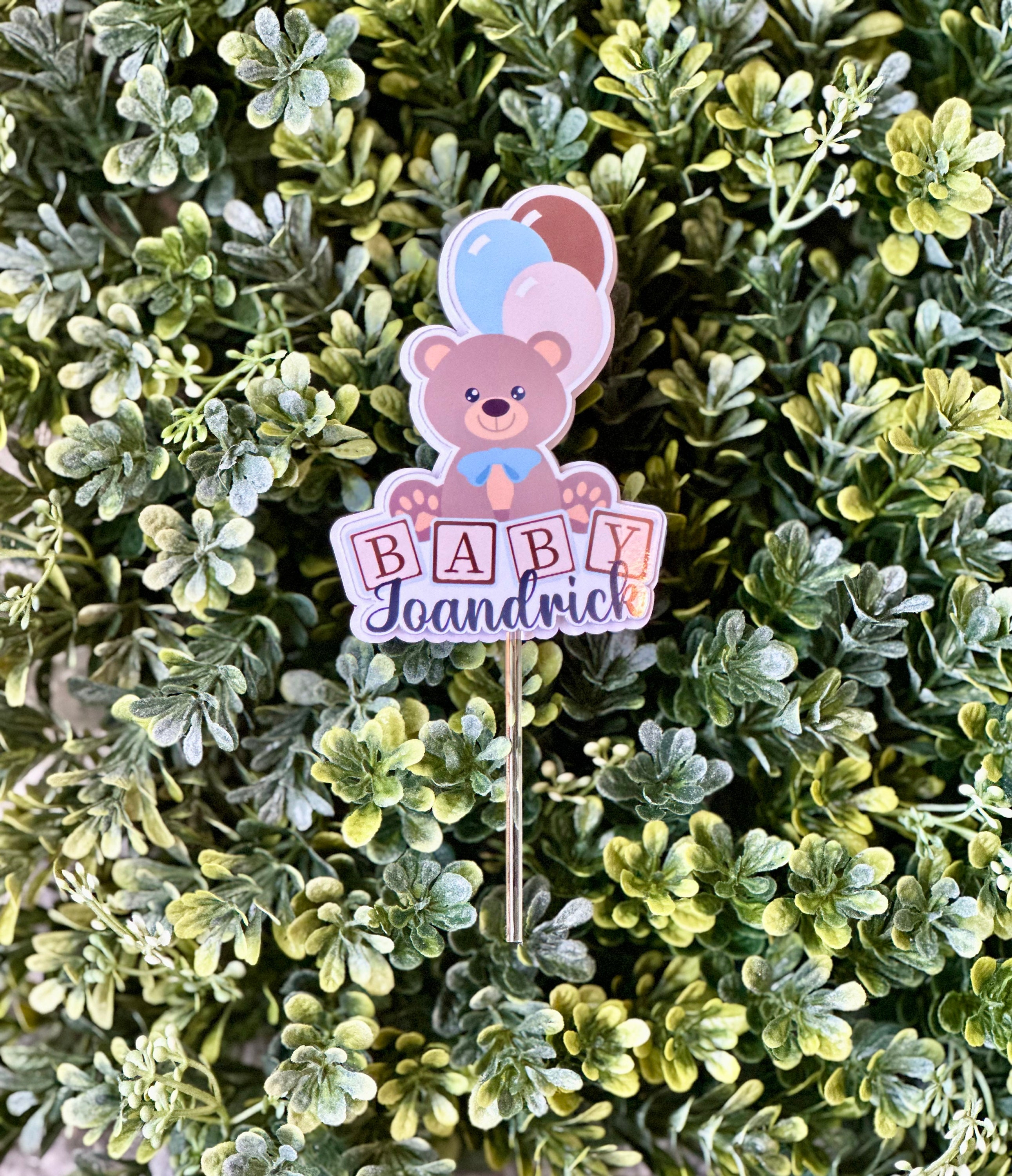 Teddy Bear Themed Cupcake Toppers Set of 12 / Baby Shower/ Birthdays - Etsy