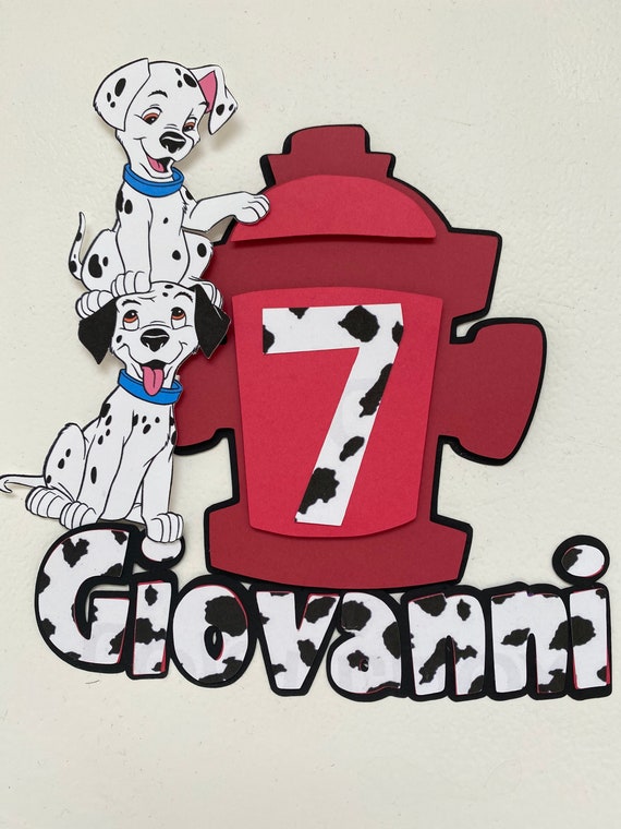 101 dalmatians top cake topper