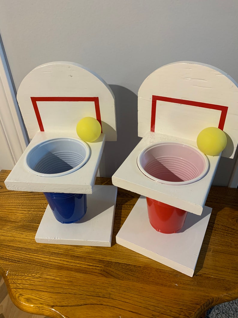 Basketball Beer Pong Game Etsy