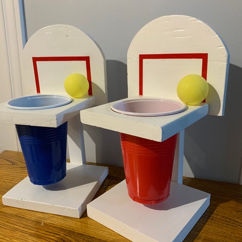 Basketball Beer Pong Game Etsy