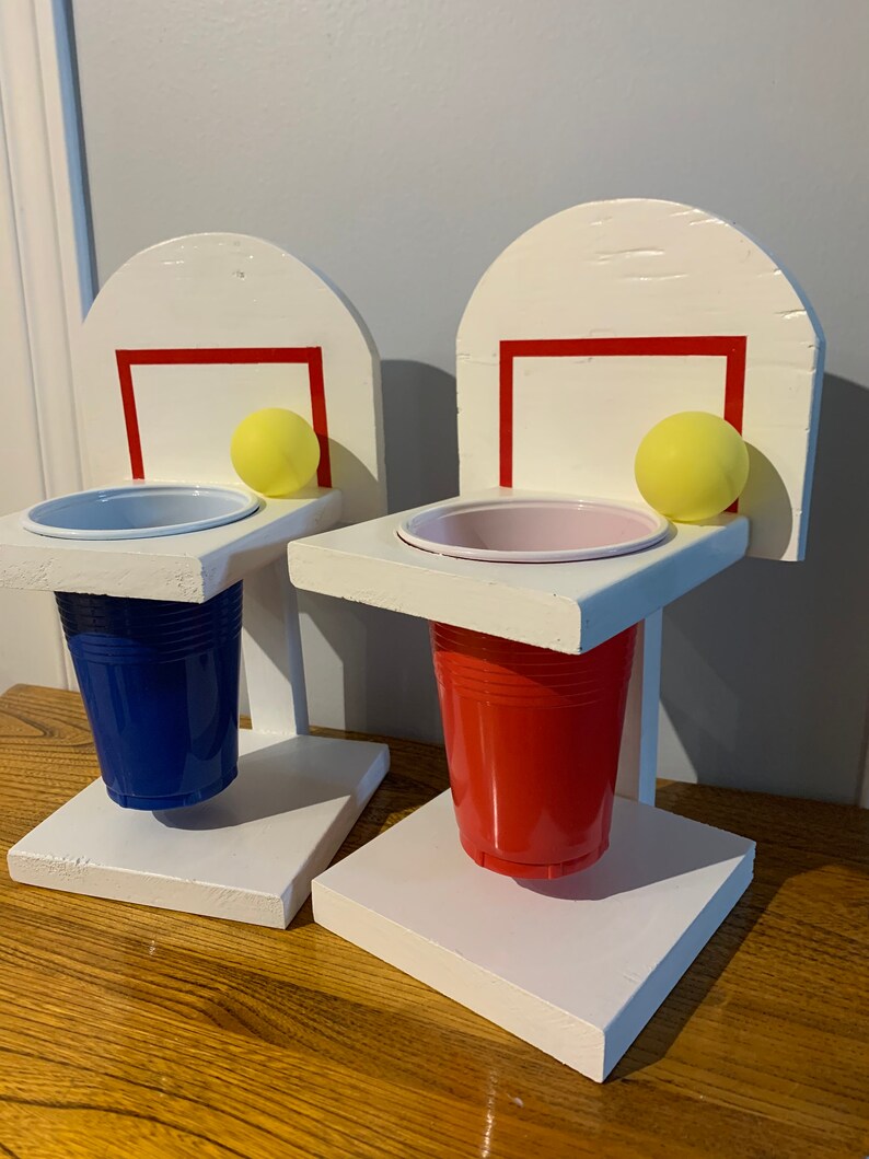 Basketball Beer Pong Game Etsy