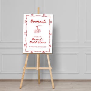That's Amore Italian Inspired Welcome Sign Bridal Shower Wedding Party - Digital Download