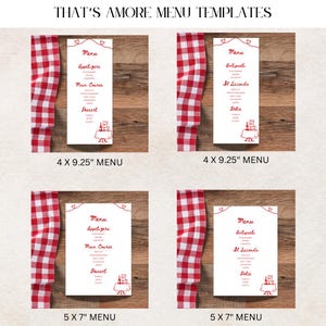 That&#39;s Amore Italian Inspired Bridal Shower Menu - Digital Download