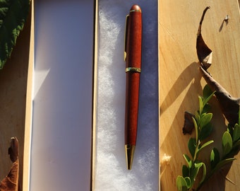 PERSONALIZED Engraved Wooden Pencil, Rosewood finish pencil