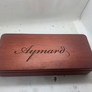 Personalized Rosewood Pen Case with Special Sentence , Pen Set, Pen Box, Exotic Natural Wood Pen Set Engraving