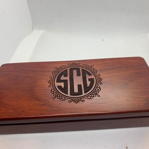 Personalisierte Palisander Stifterolle, Stiftset, Stiftebox, exotisches Naturholz Stiftset Gravur, gravierte Holzstifte, monogrammiert, perfektes Geschenk Ini