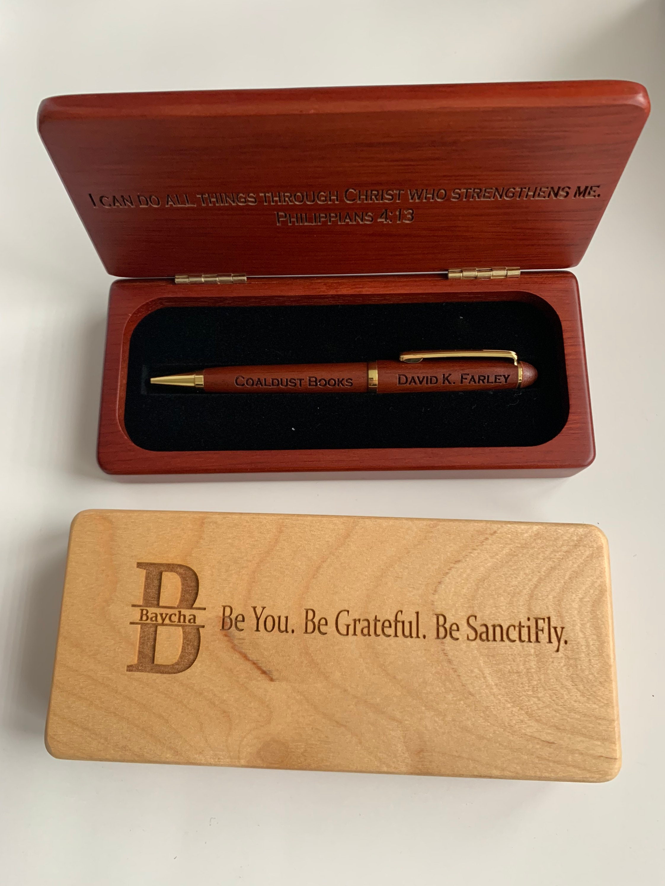 Engraved Rosewood Pen Set, Personalized, Executive Gift, Engraving, Pen ...