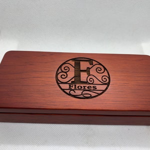 Special Gift,Personalized Rosewood Pen Case, Pen Set, Pen Box, Exotic Natural Wood Pen Set Engraving, Engraved Wooden Pens, Monogrammed N