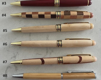 Personalized Engraved Rosewood Pen, Multicolor Wood
