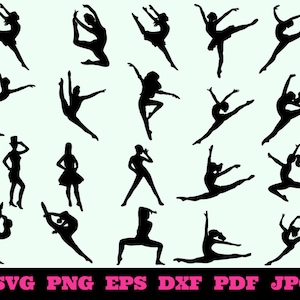 Dance SVG - Music Svg - Dance Silhouette - SVG Cut Files - Dance Bundle SVG - Dance Clipart- Dance Cut File- Dance Vector- Instant Download