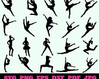 Dance SVG - Music Svg - Dance Silhouette - SVG Cut Files - Dance Bundle SVG - Dance Clipart- Dance Cut File- Dance Vector- Instant Download