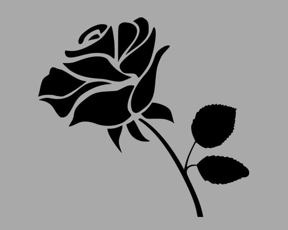 Rose Svg Rose Clipart Rose Clip Art Rose Silhouette Rose Svg Cut File Rose  Vector Rose Clipart Dxf png