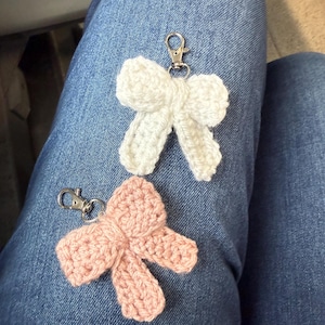 Coquette Bow Keychain Charm