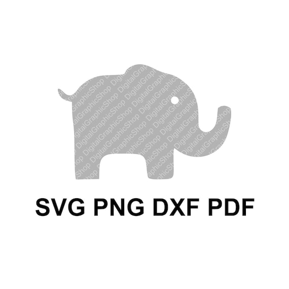 Download Baby Elephant Silhouette Svg / Animal ClipArt / Cutting ...