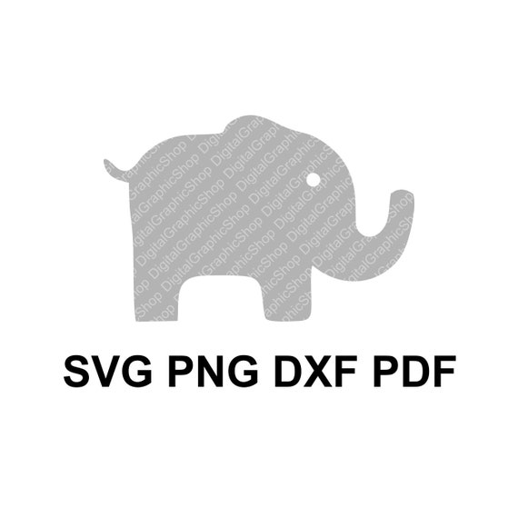 Download Baby Elephant Silhouette Svg / Animal ClipArt / Cutting ...