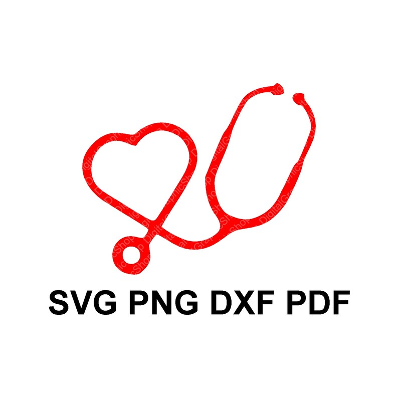 Download Stethoscope Heart Monogram Frame Svg Doctor Svg Nurse Svg Etsy