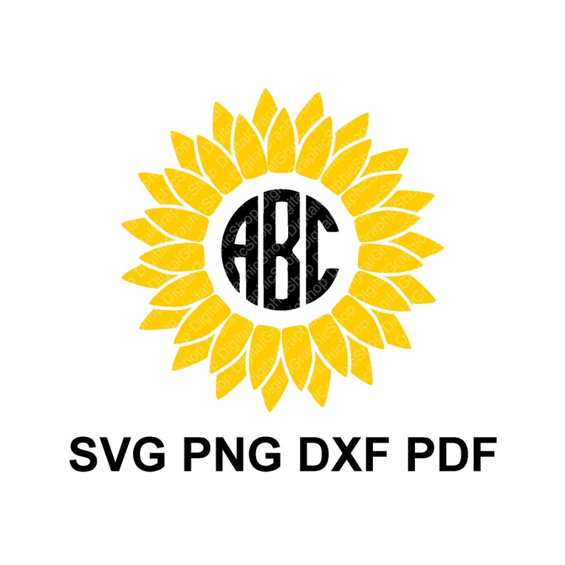 Free Free 98 Sunflower Monogram Frame Svg SVG PNG EPS DXF File