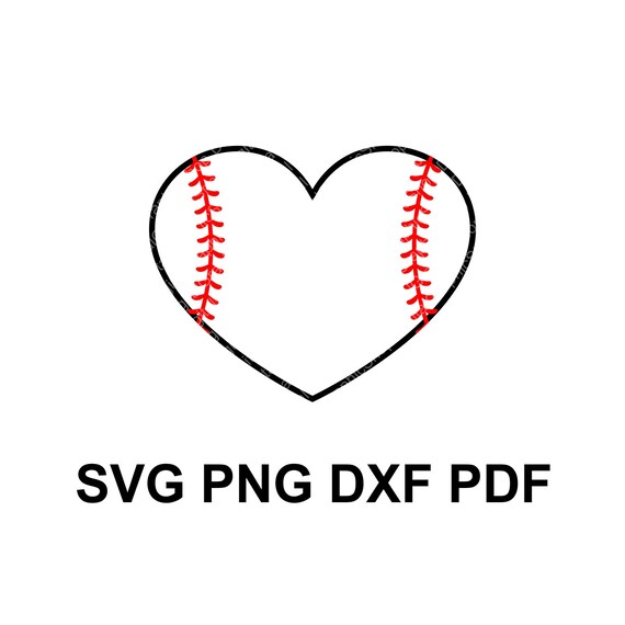 Download Heart Baseball Svg Cut Files For Cricut And Silhouette Softball Heart Svg Monogram Softball Svg Instant Download Baseball Heart Svg Materials Craft Supplies Tools