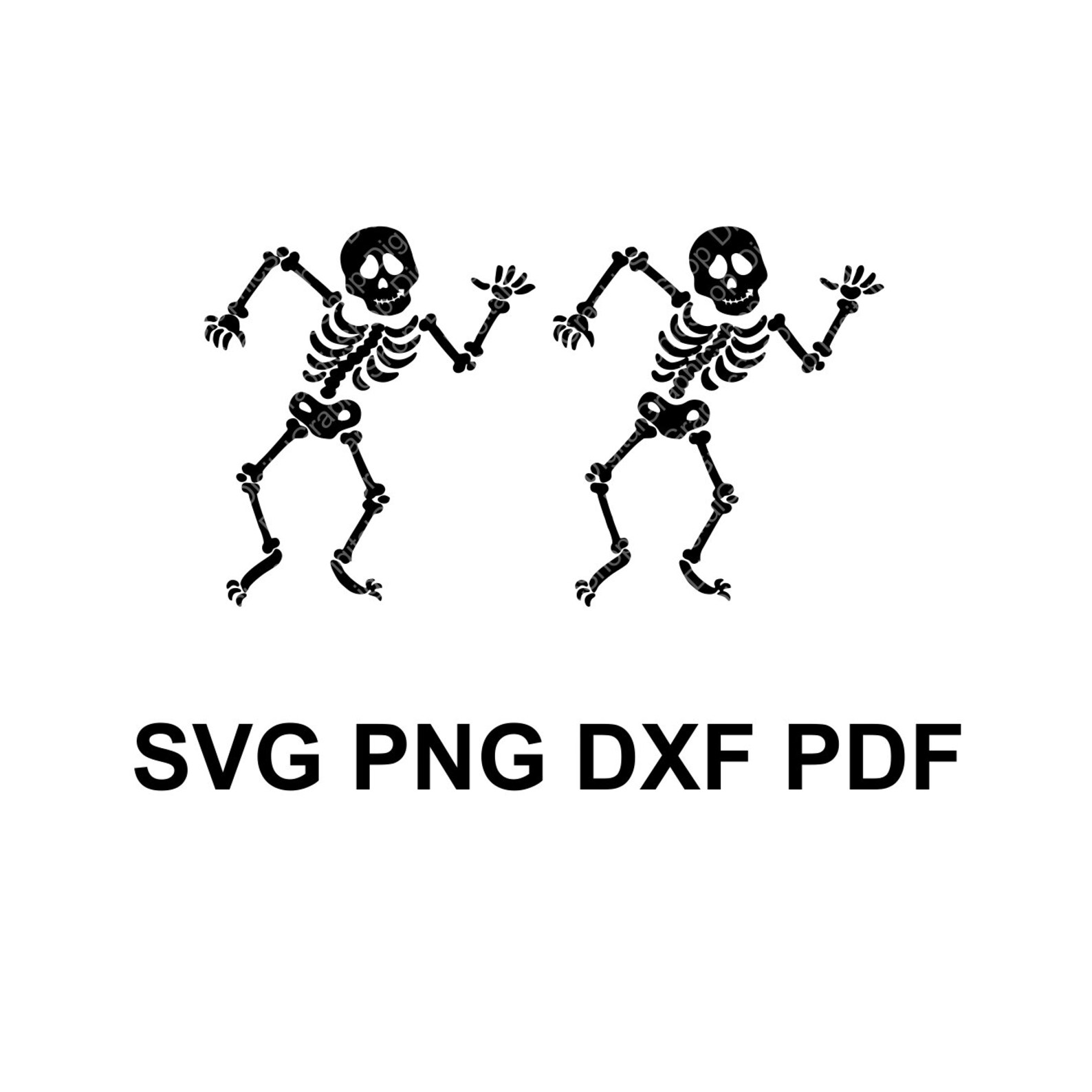 Dancing Skeleton Svg / Funny Skeleton Vector / Cutting File / | Etsy