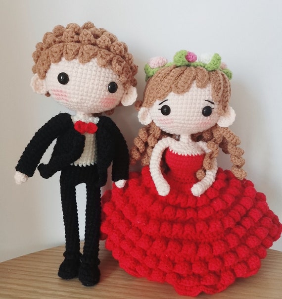 Crochet Bride And Groom Doll Pattern Wedding Gift Pdf Etsy
