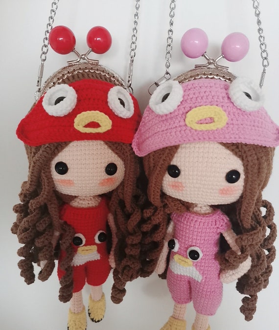 crochet doll purse