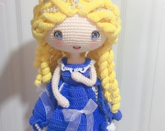 Crochet Princess Doll Purse Shoulder Bag Pattern Instant Download PDF Tutorial/Amigurumi Doll Pattern