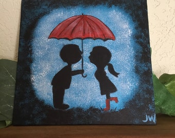 Couple In The Rain Etsy Couple In The Rain Etsy