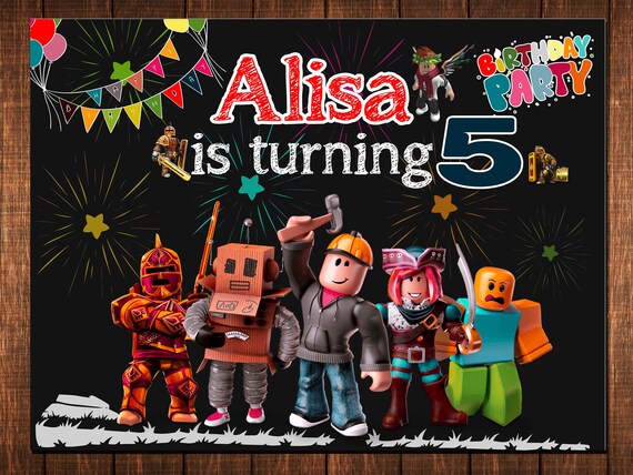 Roblox Backdrops Roblox Background Roblox Banner Roblox Wall Roblox Party Roblox Backdrops Birthday Roblox Digital Backdrop - 