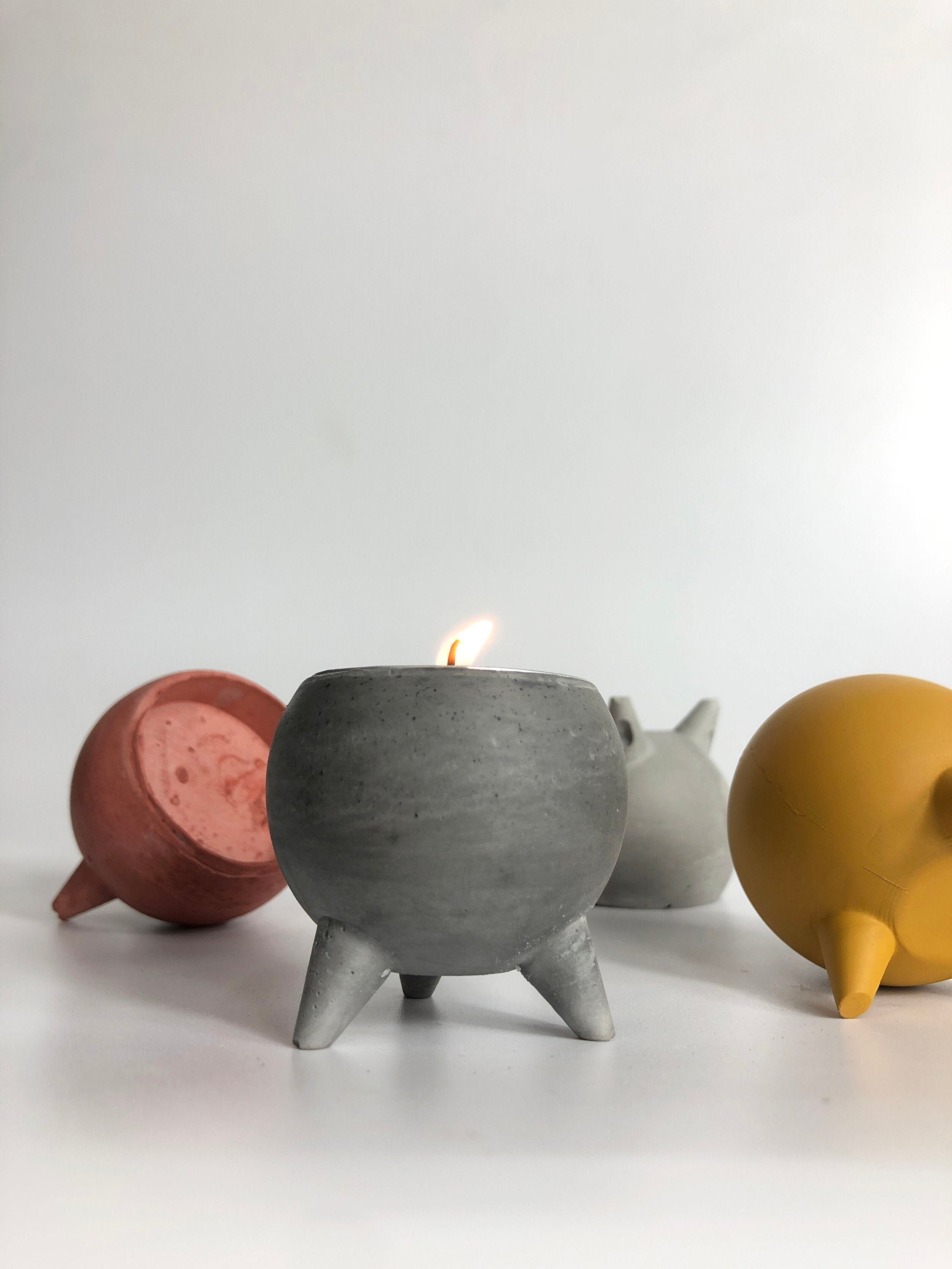Tri Tea Light Holder - Bougeoir Pot Minimal Homeware