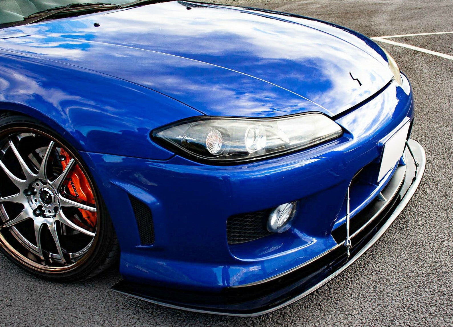Carbon splitter front bumper lip for nissan s15 200sx track | Etsy