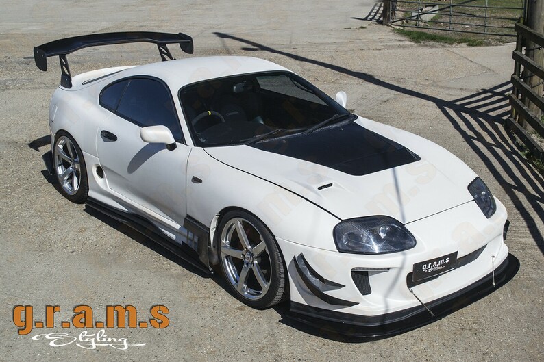 Toyota Supra mk4 CARBON FIBRE Front Splitter / Lip 185cm v6 Etsy