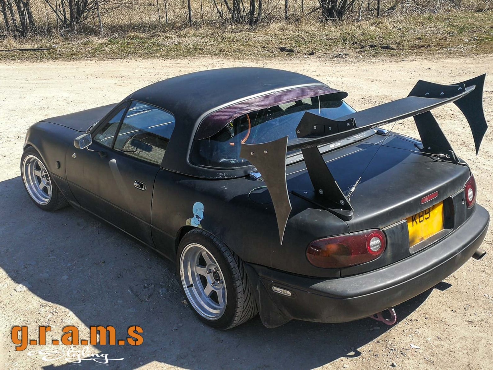 Mazda mx5 hardtop roof spoiler v8 Etsy