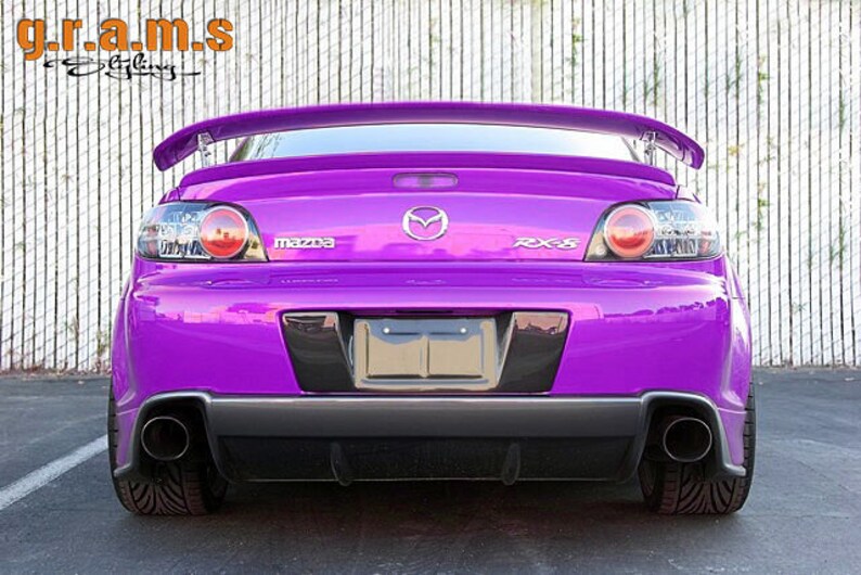 Mazda Rx 8 Jdm Style Carbon Fibre Number Plate Surround Boarder Frame V6