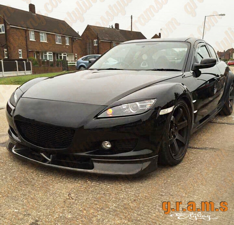 Mazda RX8 JDM Style Front Bumper Lip / Splitter Glossy Black Etsy