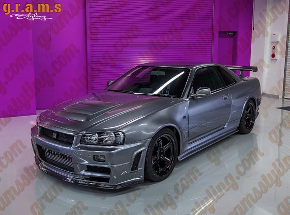 Z Tune Style Front Bumper For Nissan Skyline R34 Bodykit Etsy