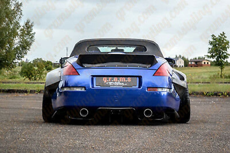 CARBON Fiber Rear Diffuser / Undertray for Nissan 350z Z33 Etsy