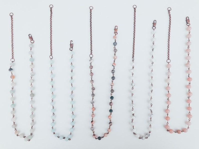 Simple Beaded Necklace Etsy