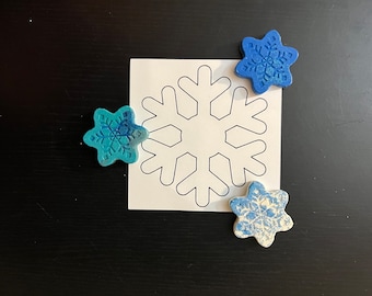 Glitter Snowflake Crayons with Coloring Sheet