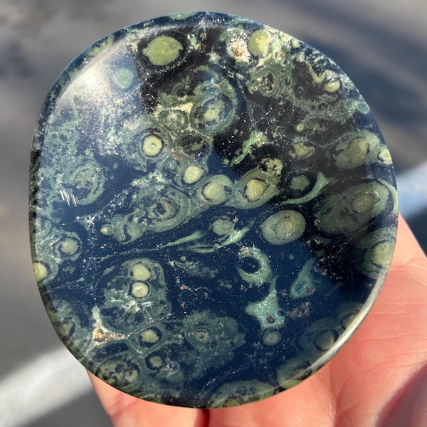 Natural Kambaba Jasper Ring Dish/Jewelry Dish/Vanity Tray