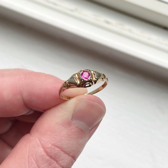 Antique c. 1920s Solid 10k Yellow and White Gold R