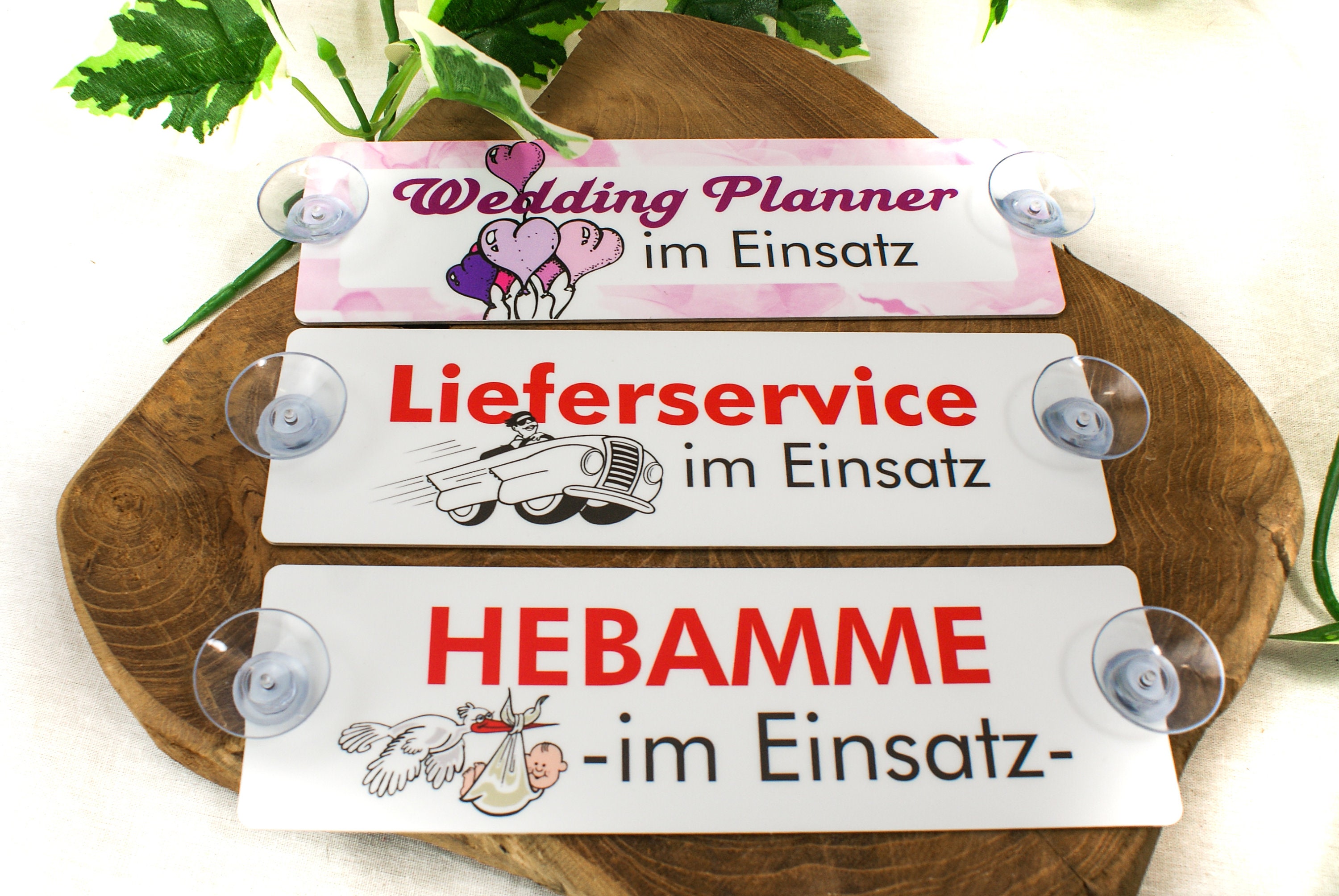 ÄRZTIN - Graviertes Schild für Arzt, Notarzt etc. - auch mit Sauger für