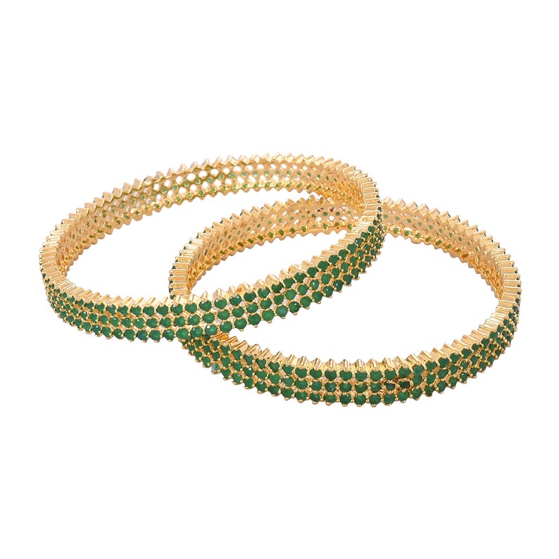 Buy Cubic Zirconia Bangle Gold Plated Kada Bracelet Indian Bollywood