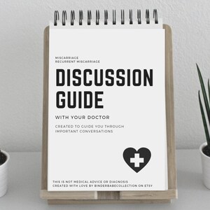 DIgital Miscarriage, Recurrent Miscarriage, Doctor Discussion Guide
