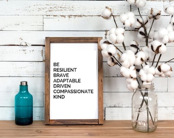 Digital Be Resilient Wall Art