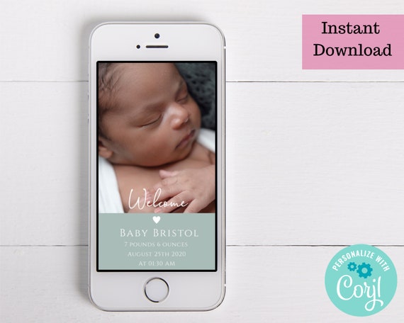 electronic birth announcement
