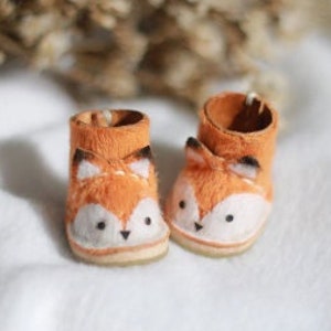 Fox Boots for Dolls (Choose size for your dolls ) #S027B-Orange